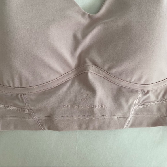 Gymshark x Whitney Simmons Longline Bra in Pressed Petal Pink - Picture 6 of 7